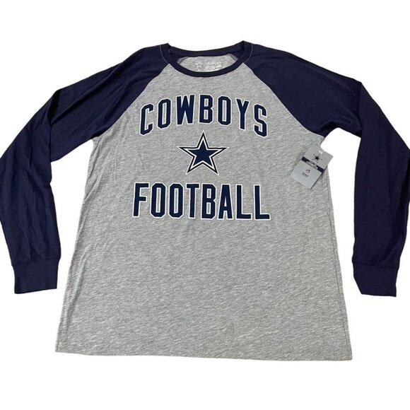 Dallas Cowboys T-Shirt Men’s Size Medium Gray Blue NFL Football New - Picture 1 of 5